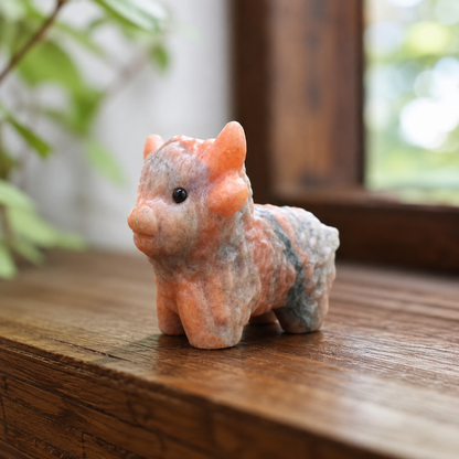 Red Zebra Jasper Highland Cow