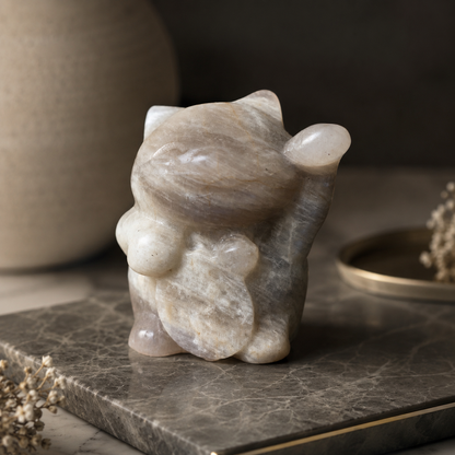 Moonstone Lucky Cat