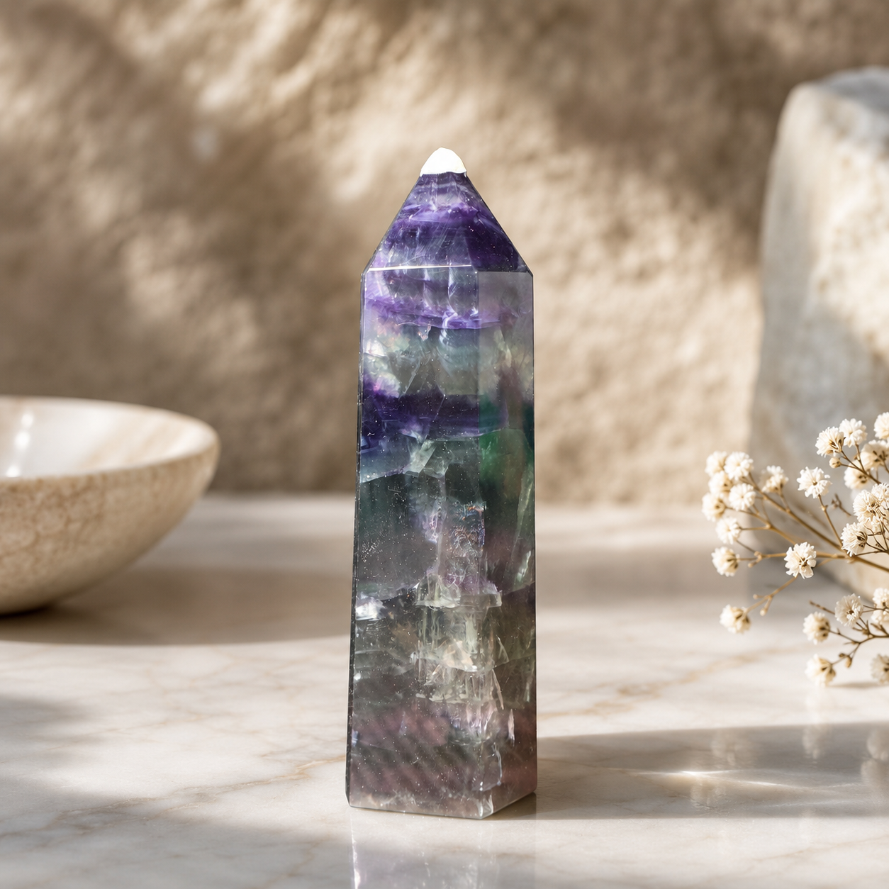 Rainbow Fluorite Tower