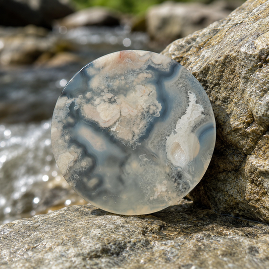 Flower Agate Disc