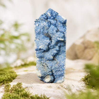 Blueberry Fluorite Cluster Tower