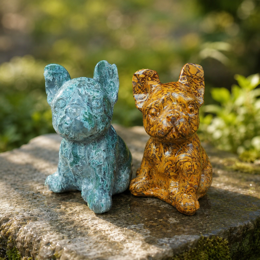 Multi-Material French Bulldog Carving