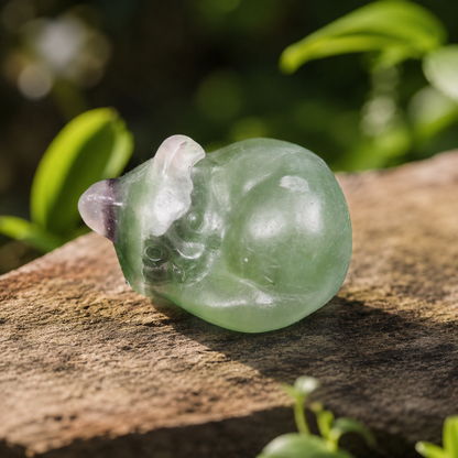 Fluorite Sleeping Cat