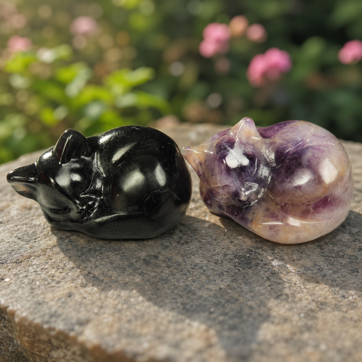 Multi-Material Sleeping Cat Carving