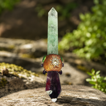 Fluorite Amethyst Sword