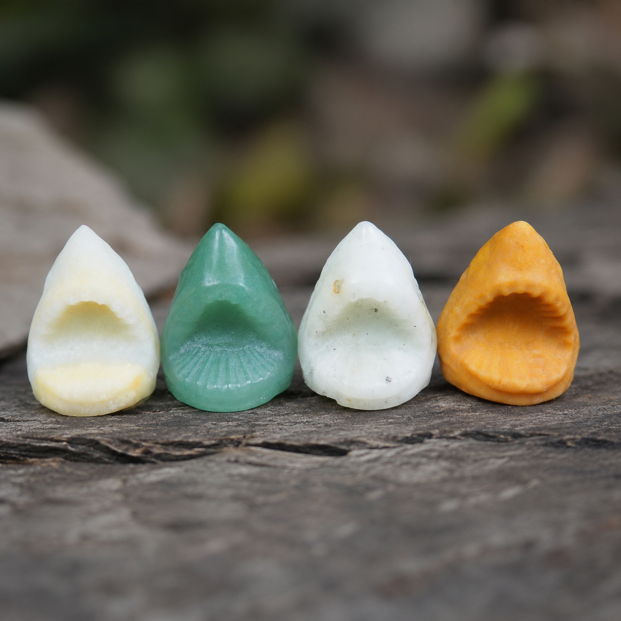 Multi-Material Mini Shark Head Carving