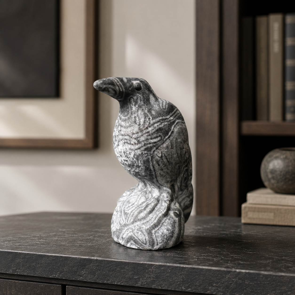 Crow Carving