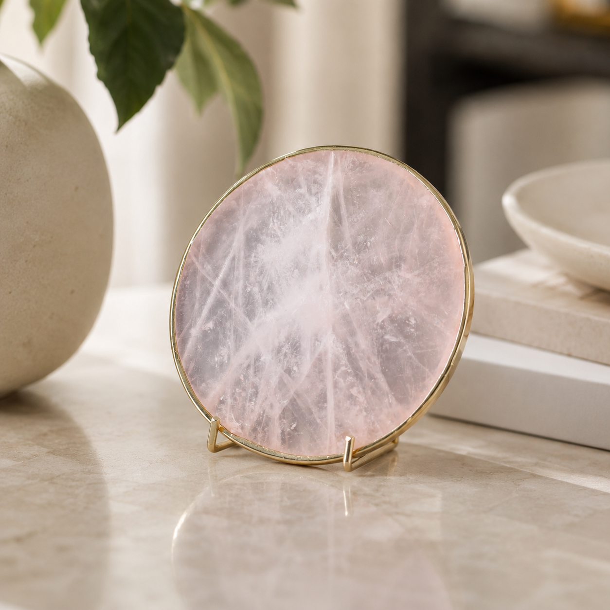 Rose Quartz Disc