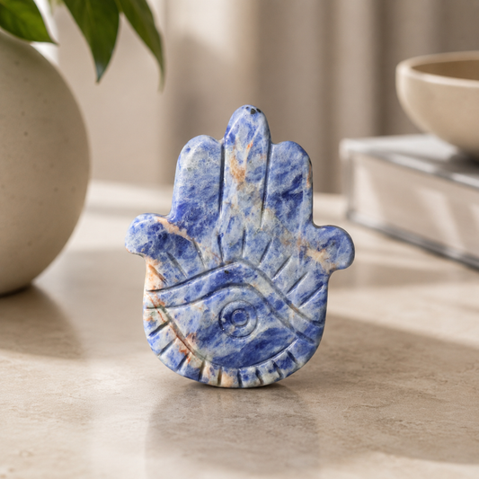 Sodalite Hamsa Hand