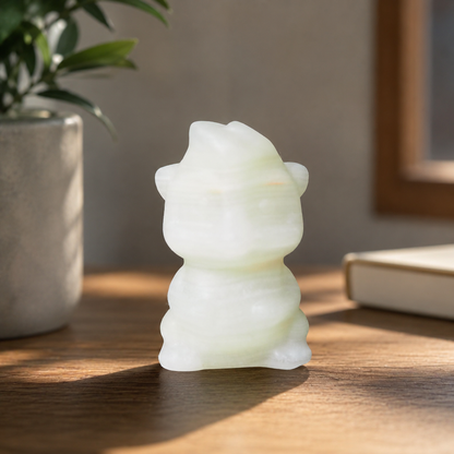 Afghan Jade Squirrel Carving