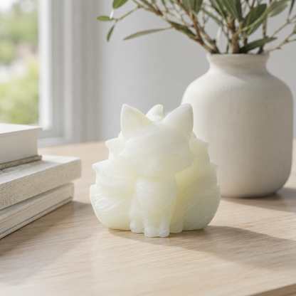 Afghan Jade Nine Tail Fox Carving
