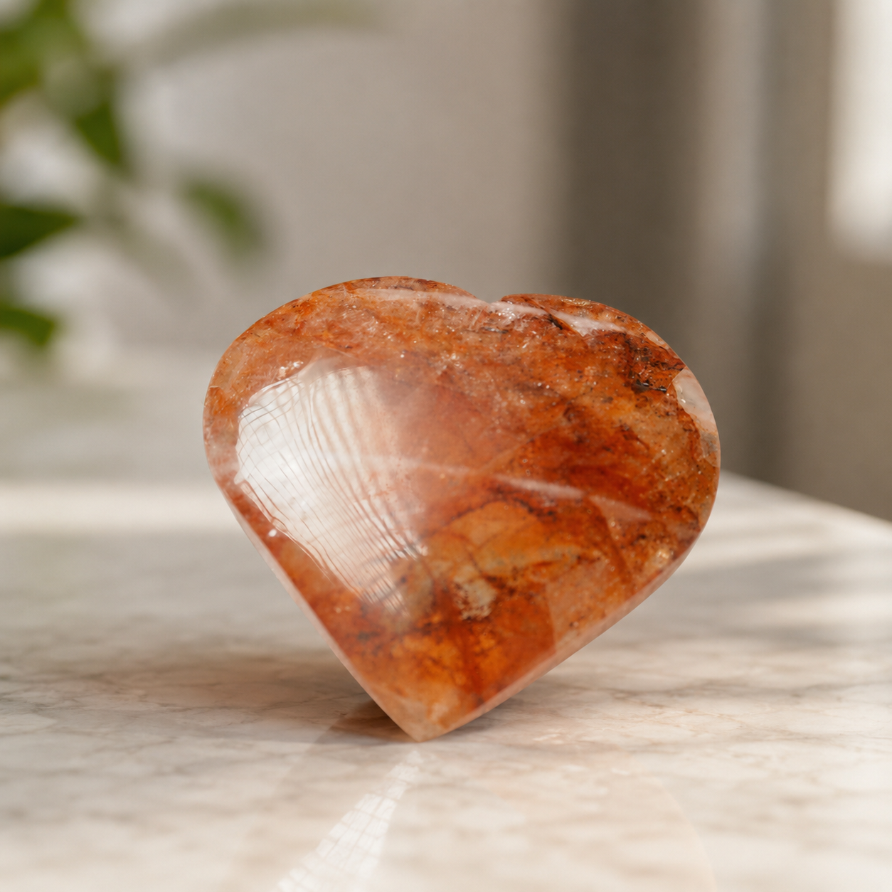 Fire Quartz Heart