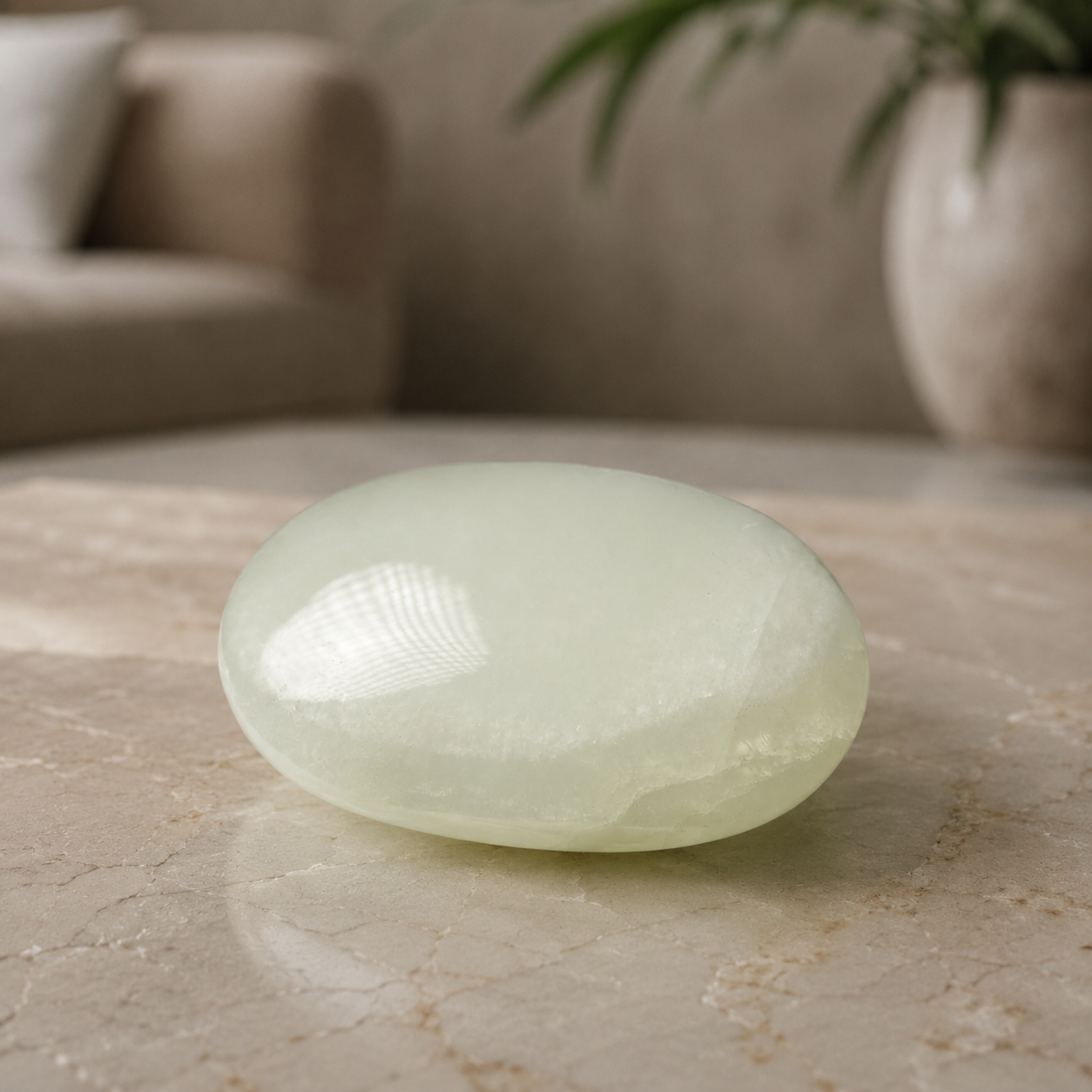Moonstone Palm Stone