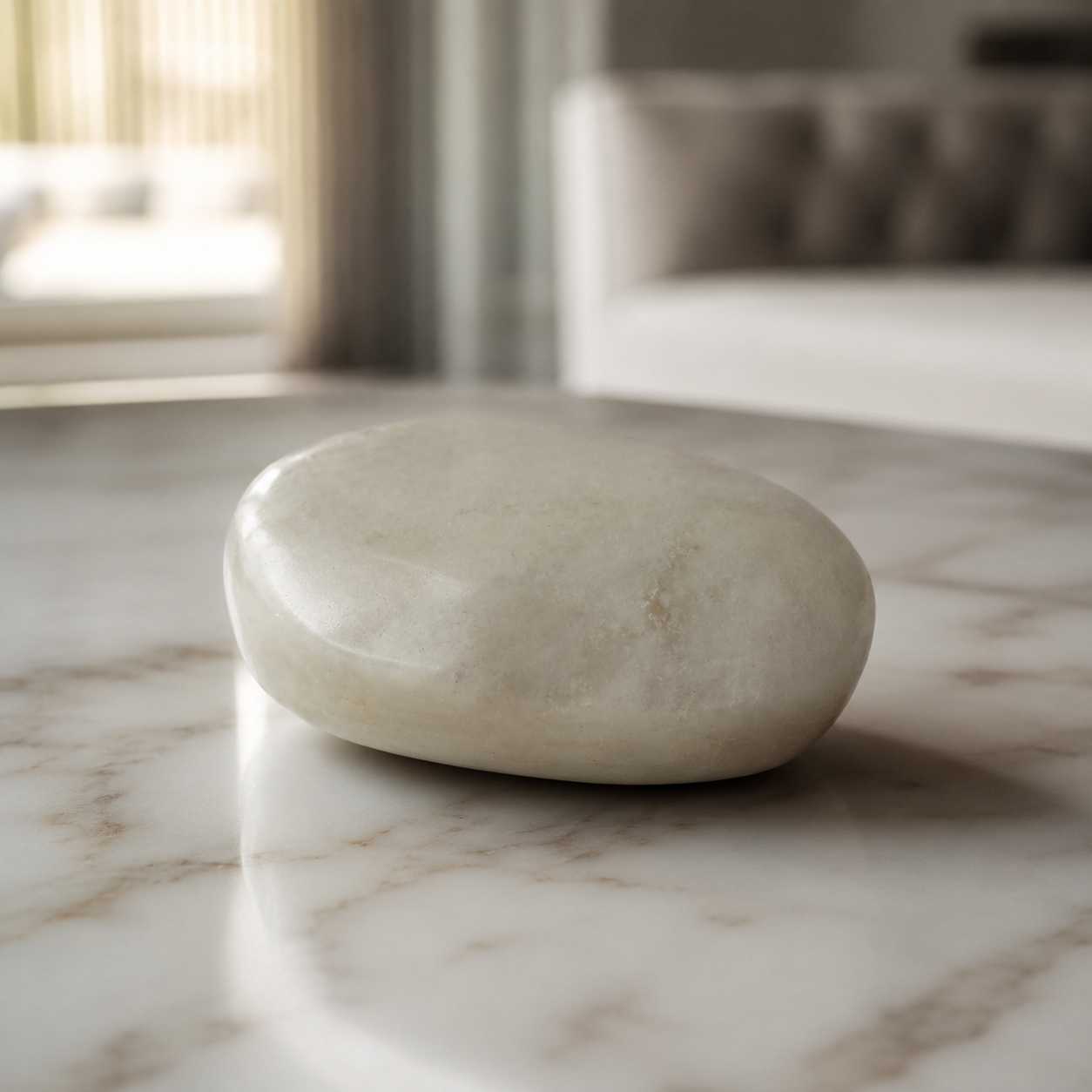 Moonstone Palm Stone