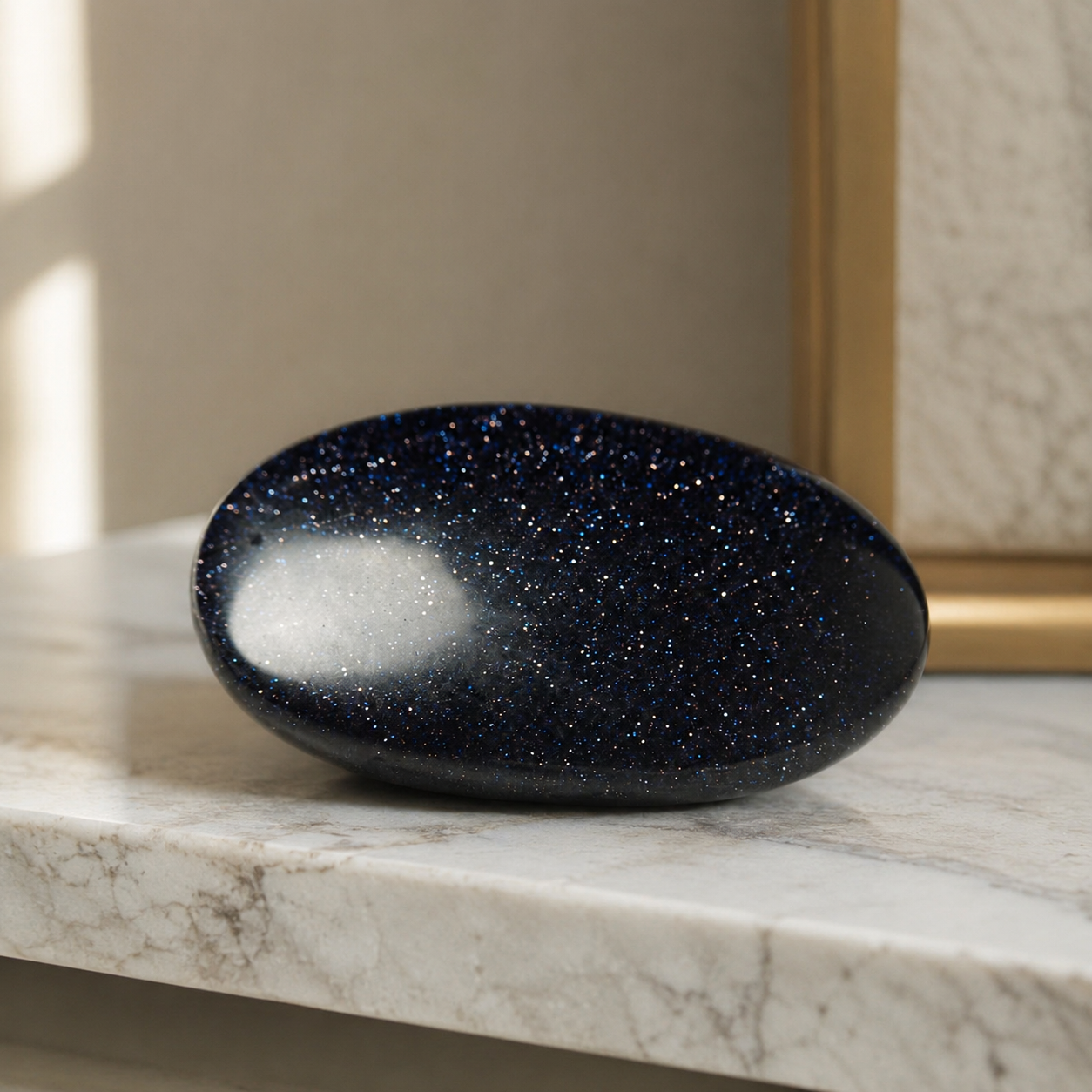 Blue Sandstone Palm Stone