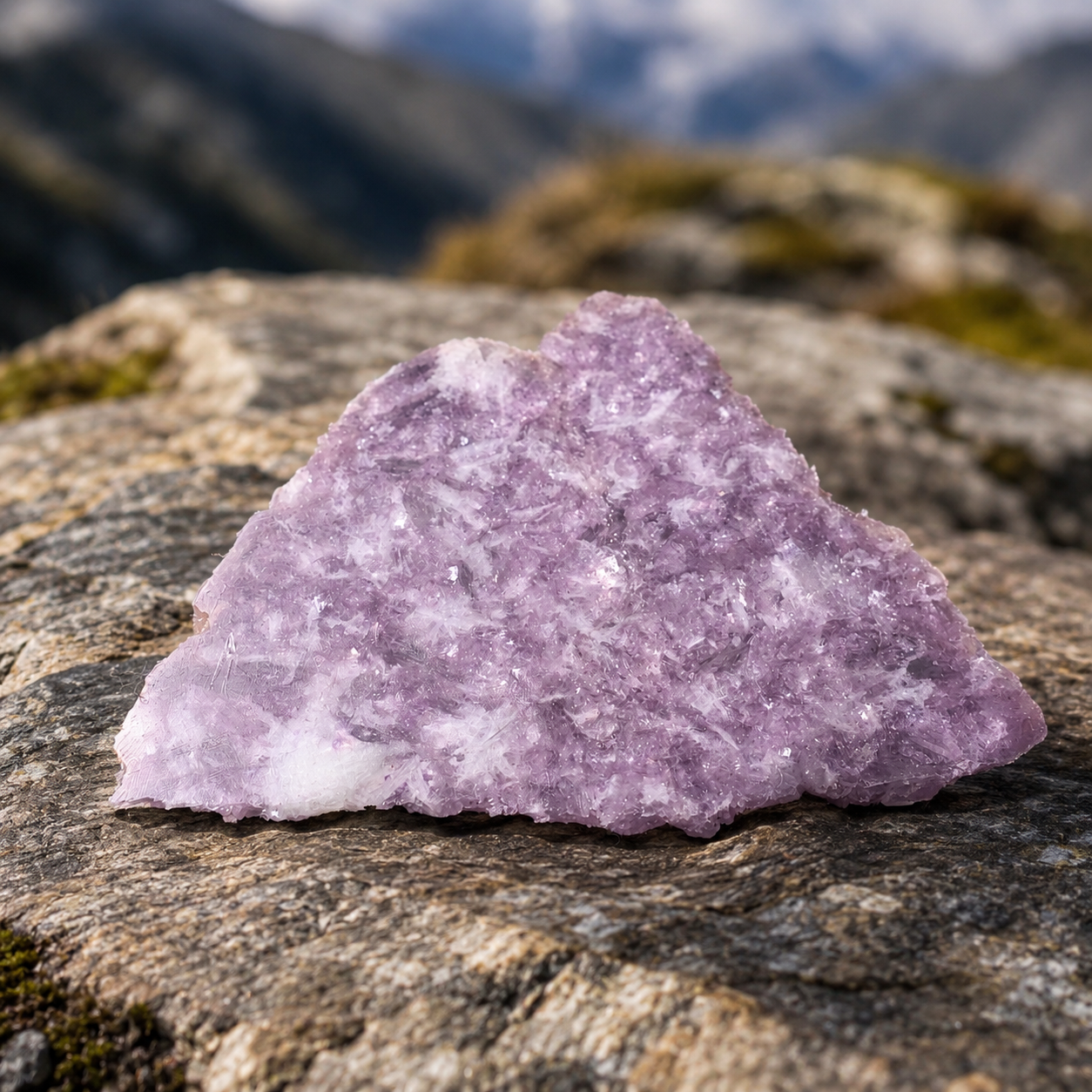 Lepidolite Slice Specimen