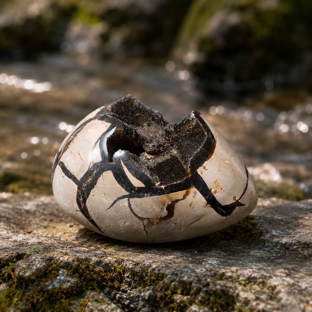 Turtle Shell Stone Egg Carving