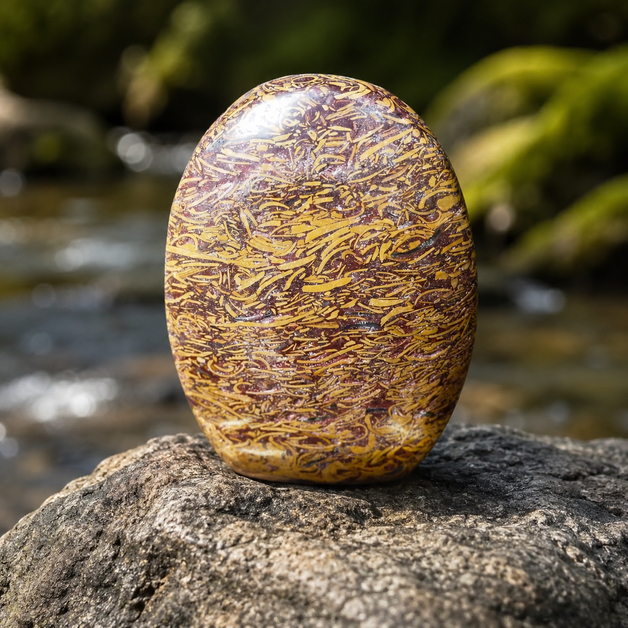 Calligraphy Stone Palm Stone
