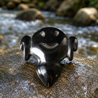 Obsidian Ghost Carving