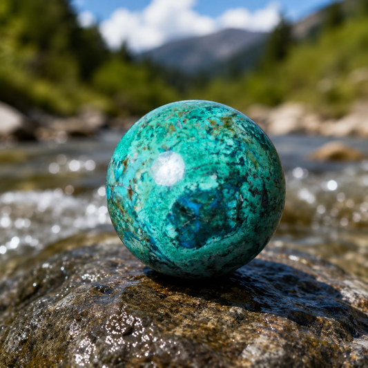 Chrysocolla Sphere