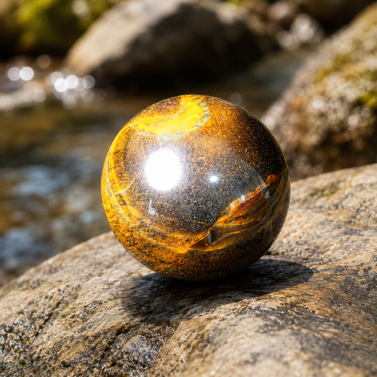 Fox Eye Stone Sphere