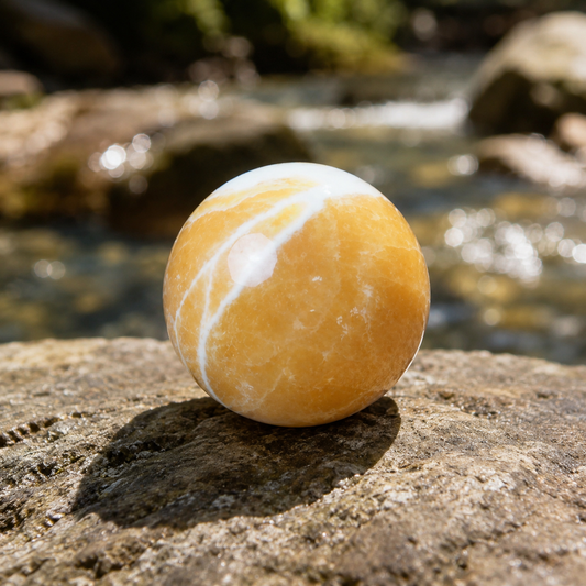 Yellow Calcite Sphere