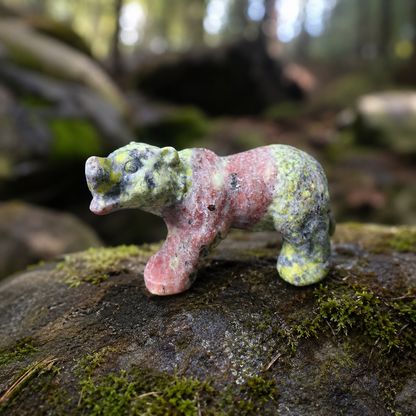 Dragon Blood Bear Carving