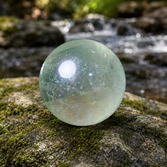 Apple Fluorite Sphere