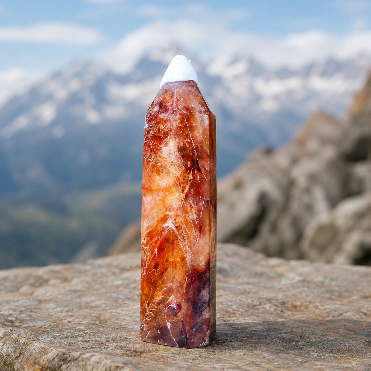 Fire Quartz Point