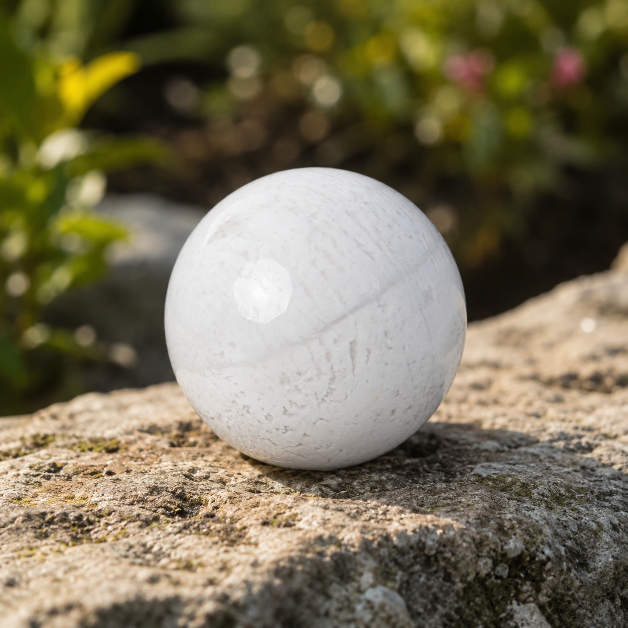White Agate Sphere