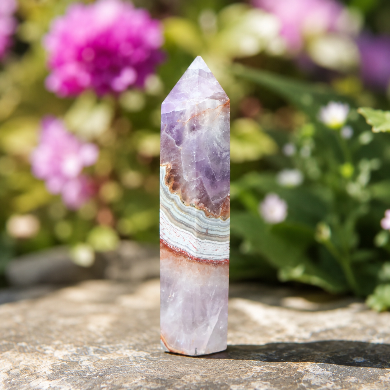 Amethyst Agate Tower