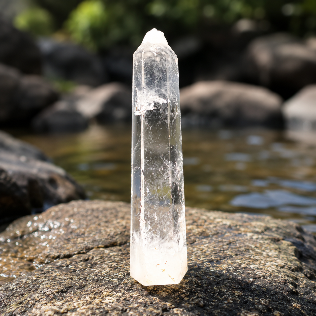 Clear Quartz Tower(raw root)