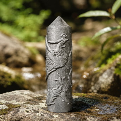 Shungite Phoenix Carved Tower