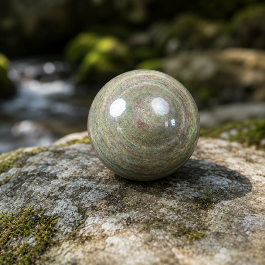 Tricolor Strawberry Quartz Sphere