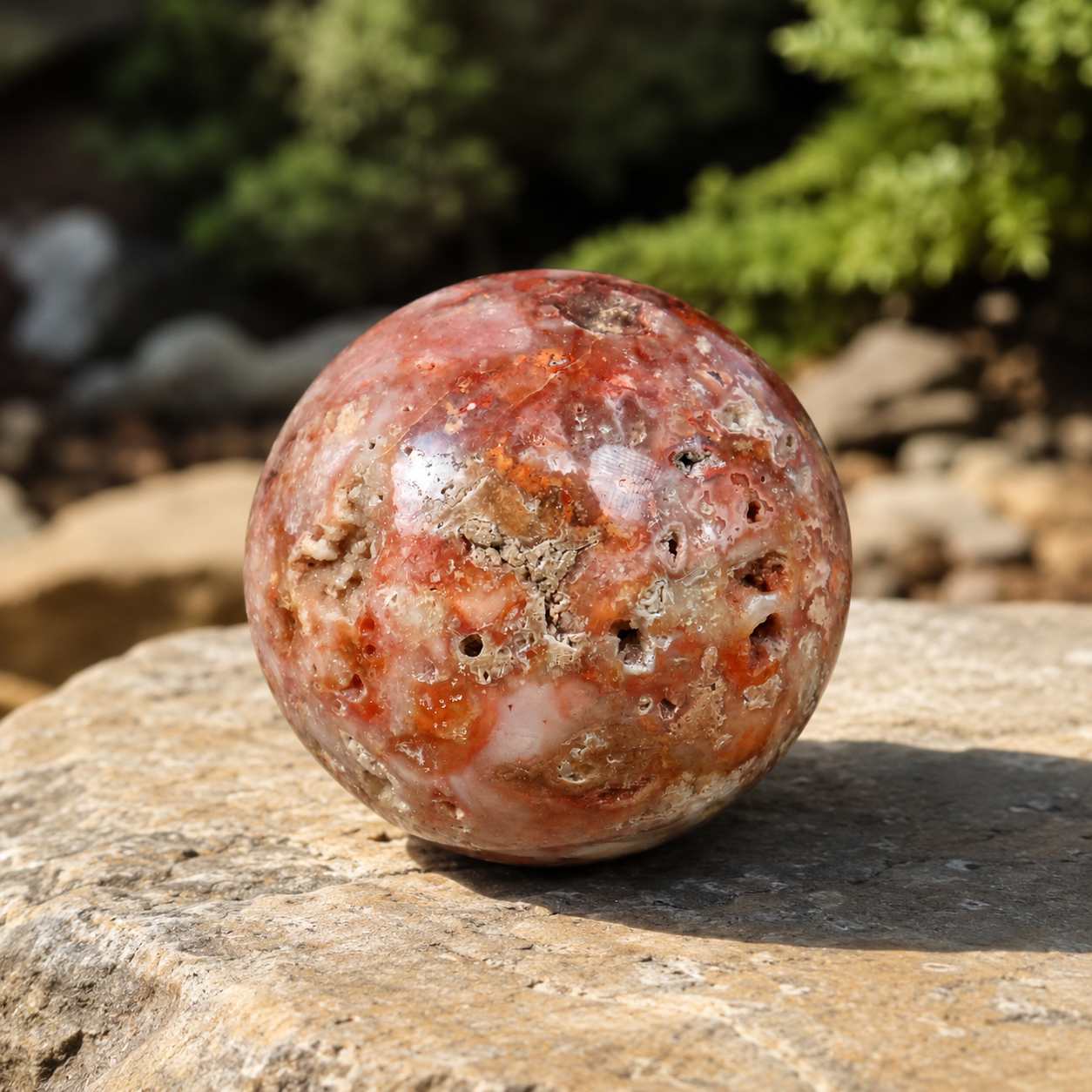 Crazy Lace Agate Sphere
