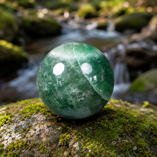 Green Strawberry Quartz Sphere