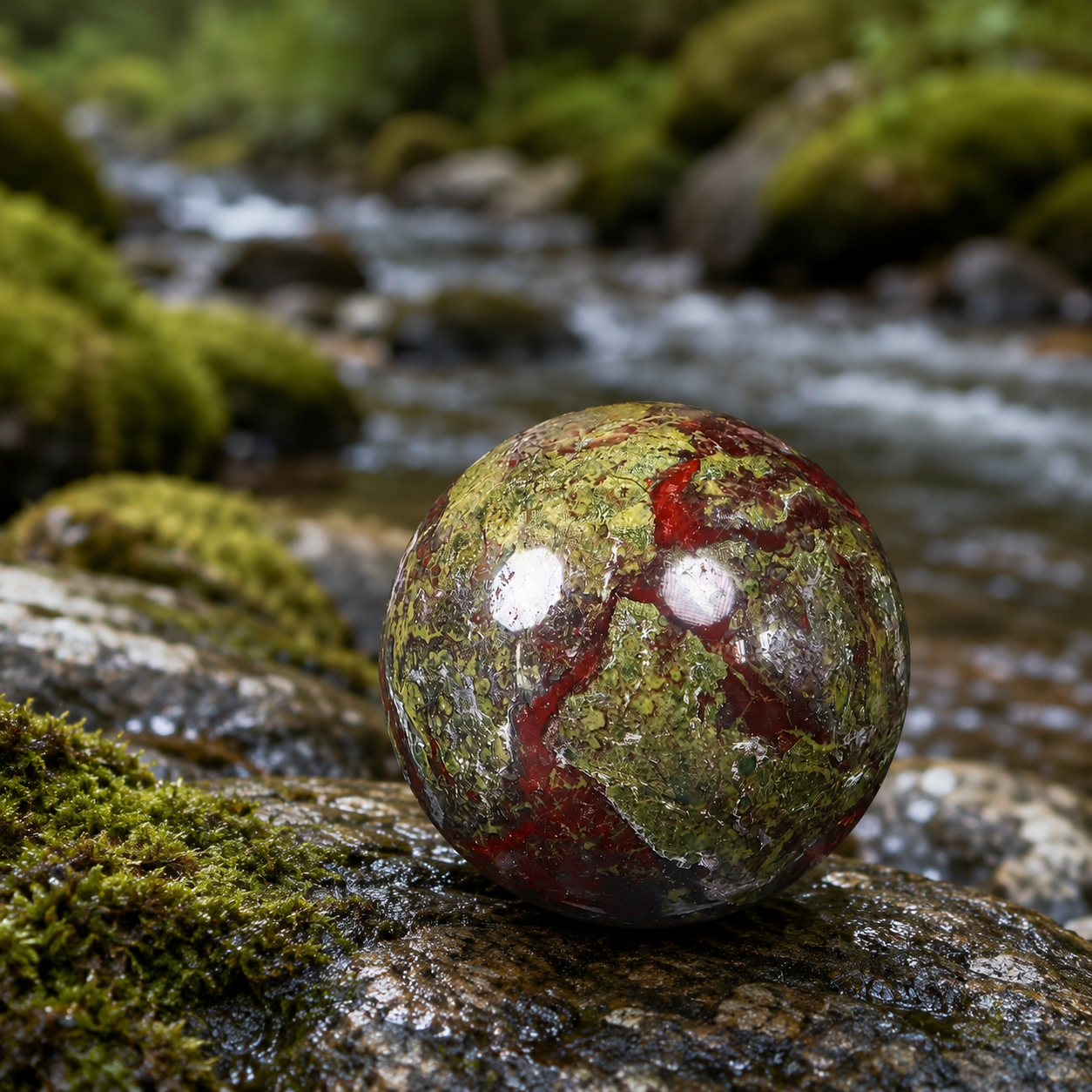 Dragon Blood Stone Sphere
