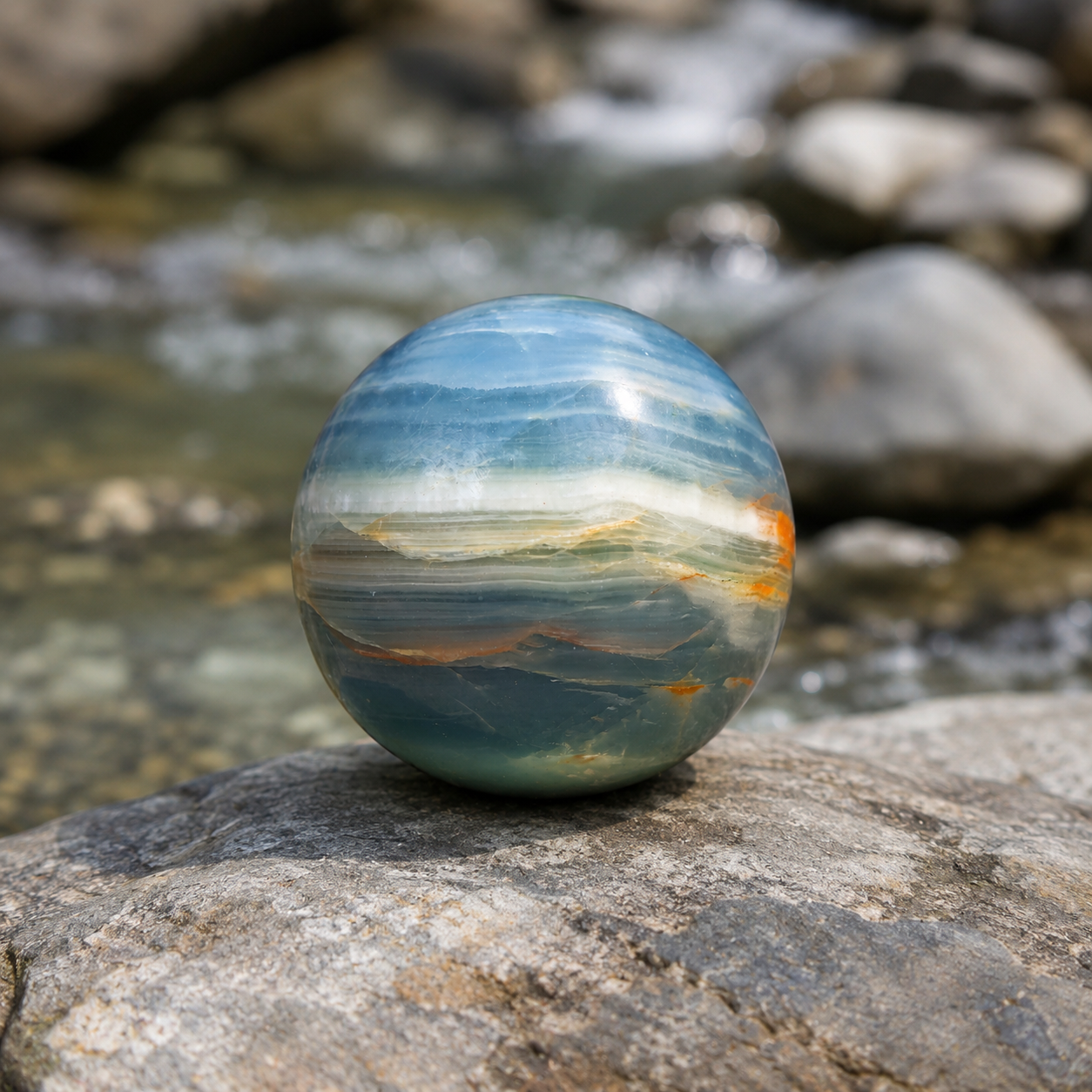 Blue Onyx Sphere