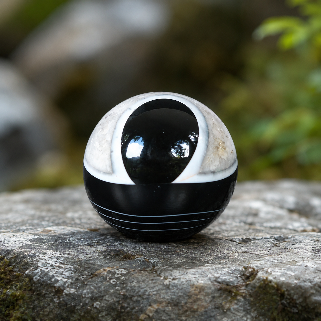 Black Agate Sphere