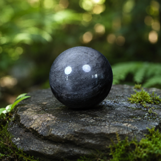 Silver Sheen Obsidian Sphere
