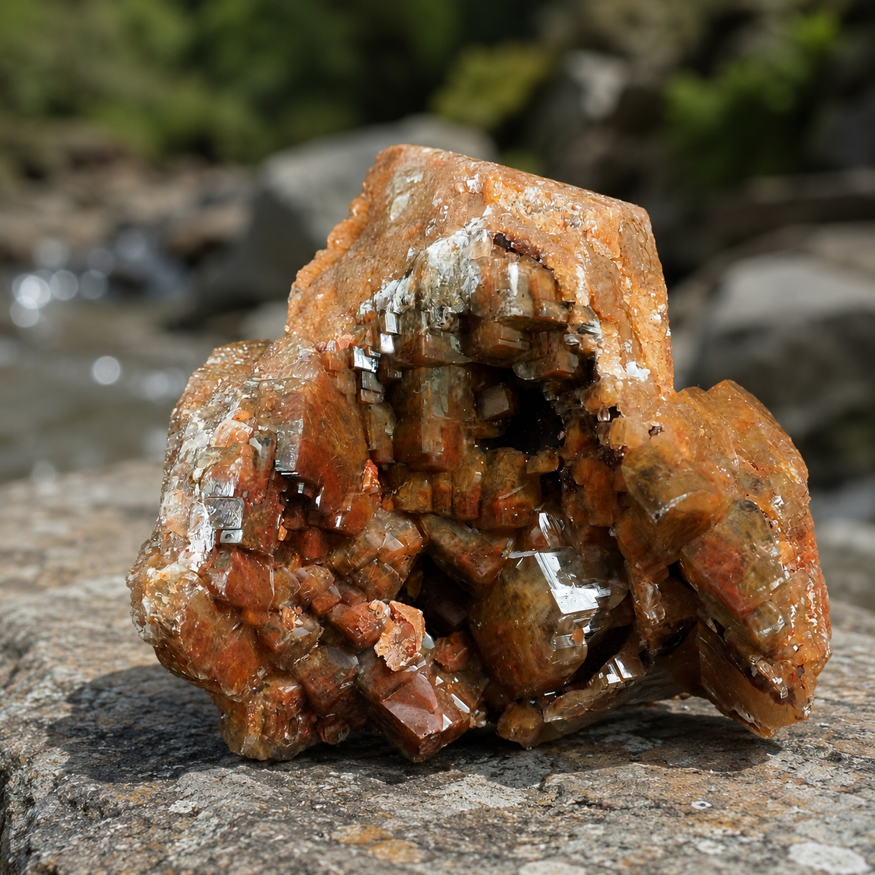 Orange Calcite Cluster