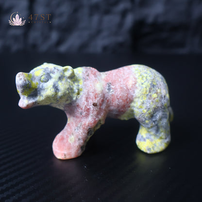 Dragon Blood Bear Carving