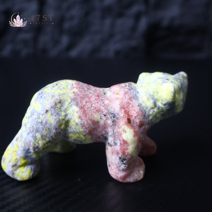 Dragon Blood Bear Carving