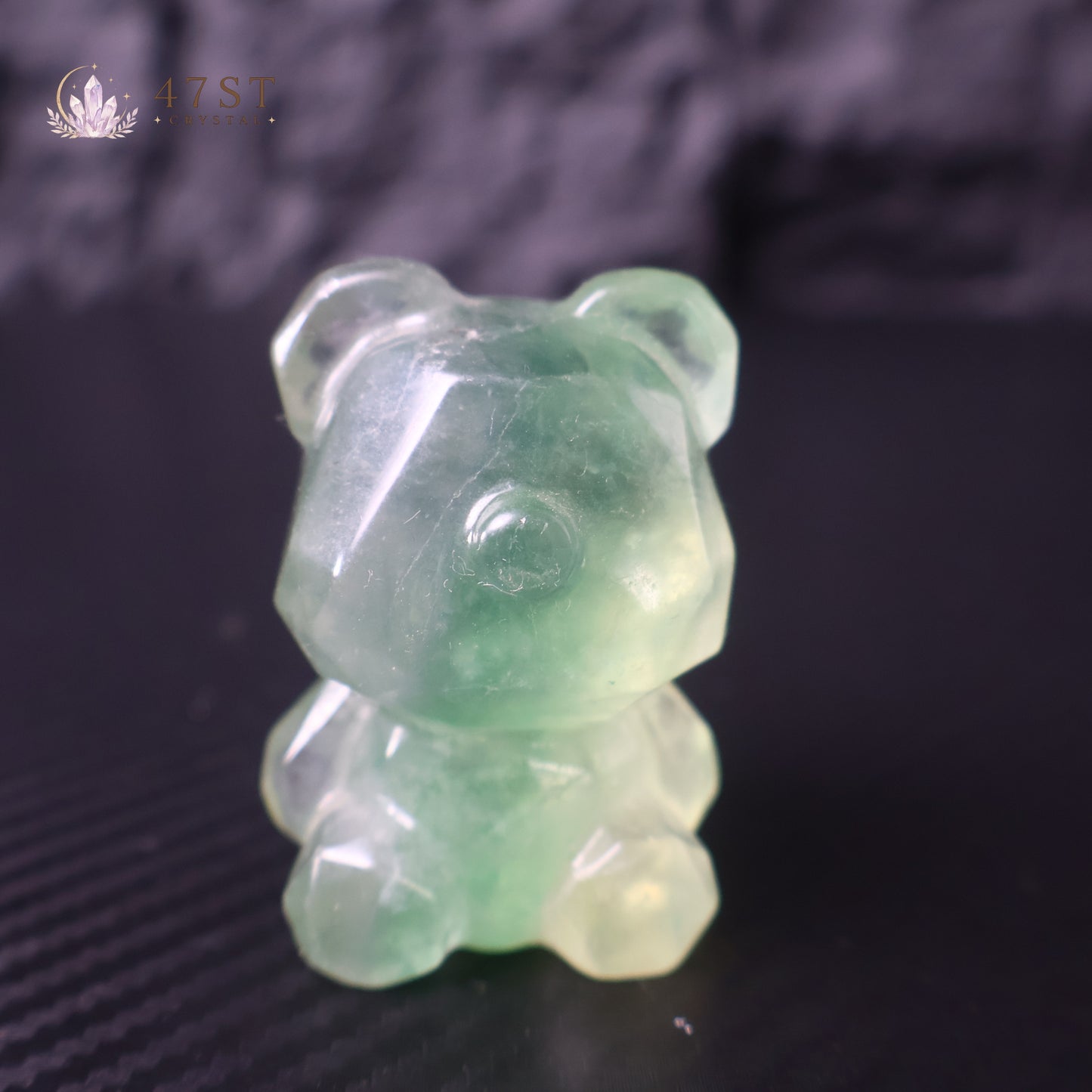 Fluorite Bear Carving