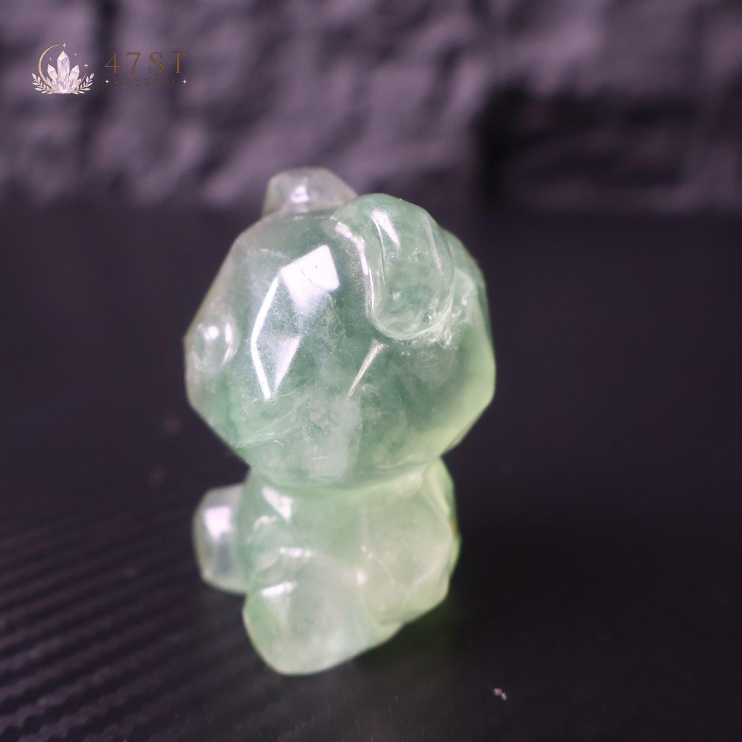 Fluorite Bear Carving