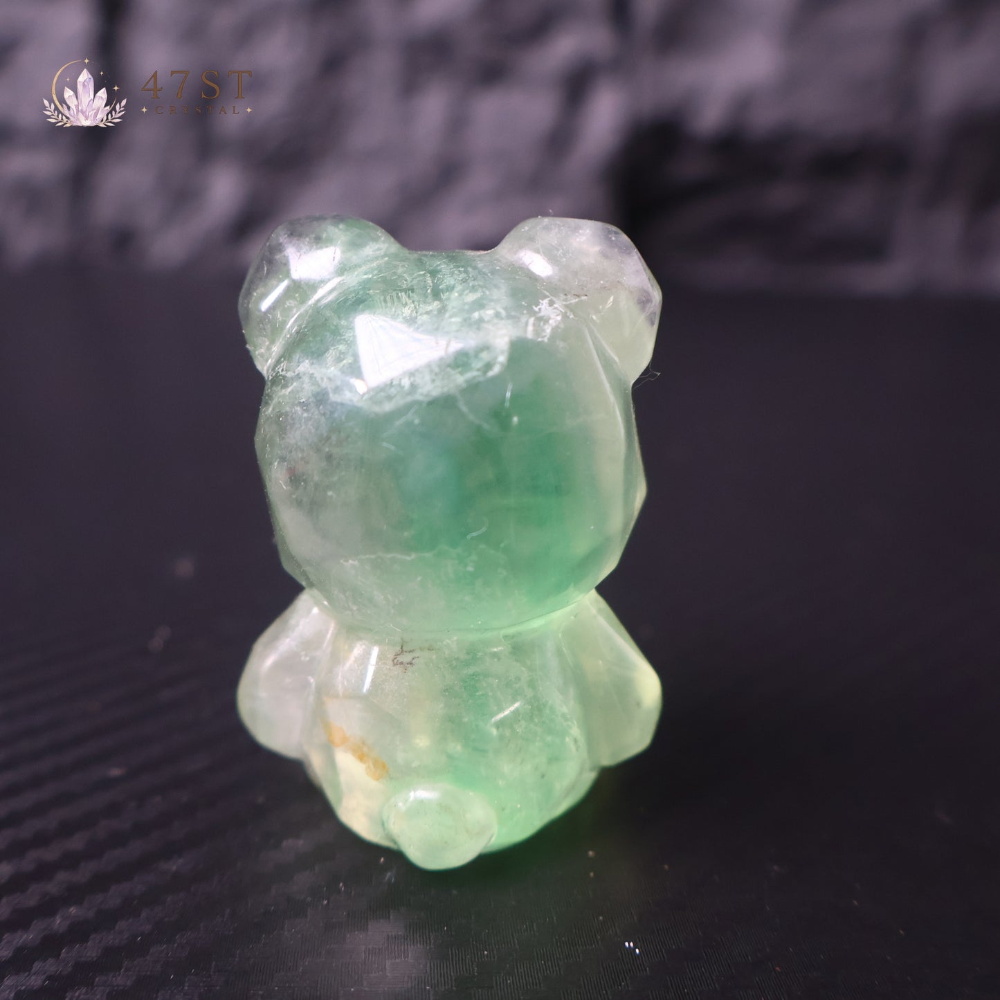 Fluorite Bear Carving