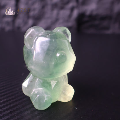 Fluorite Bear Carving