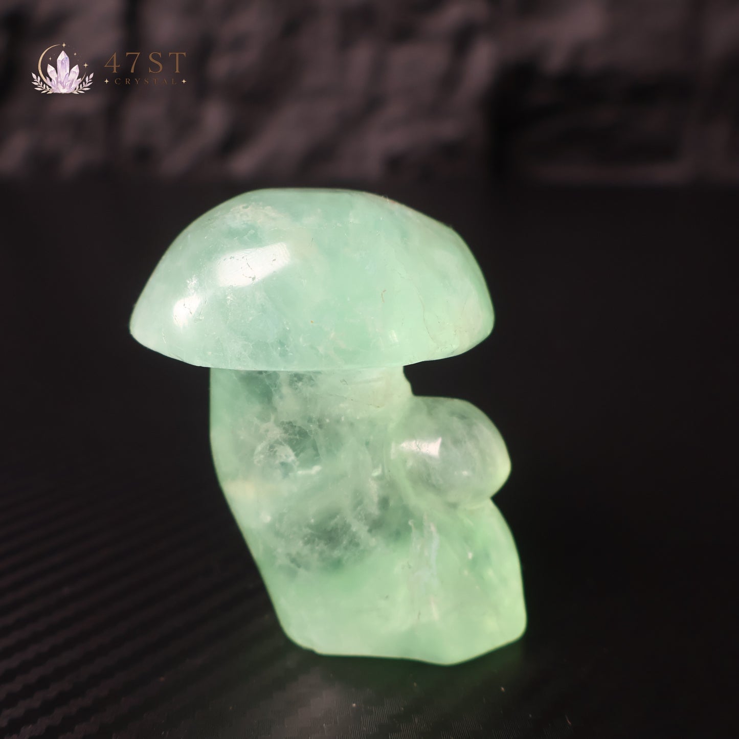 Fluorite Mushroom Carving