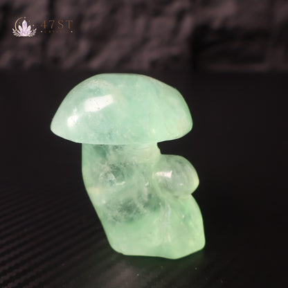 Fluorite Mushroom Carving
