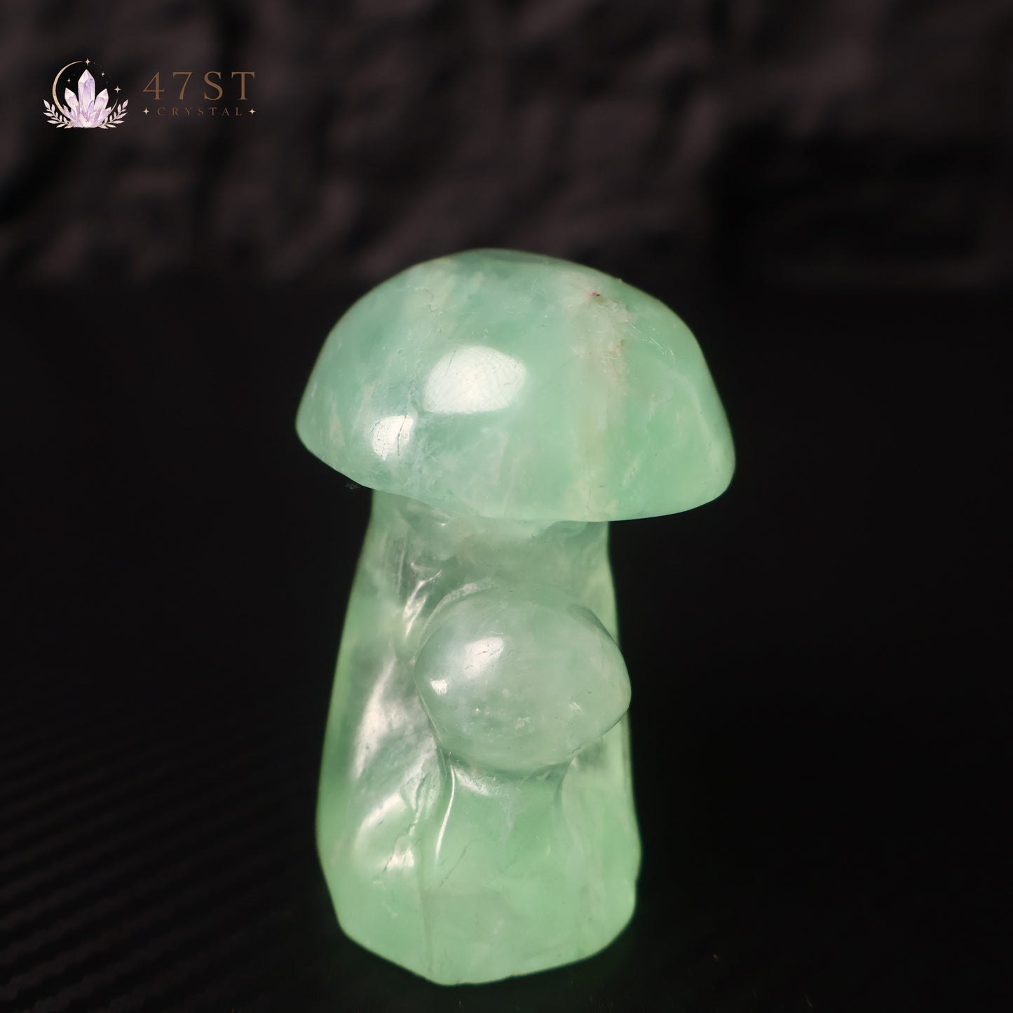 Fluorite Mushroom Carving
